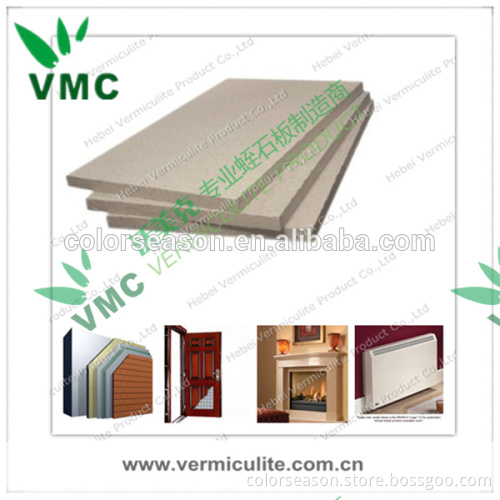 Lightweight Fireproof Material Vermiculite Fireplace Board for Industry